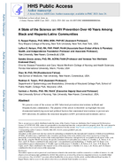 A State of the Science on HIV Prevention Over 40 Years Among Black and HispanicLatinx Communities