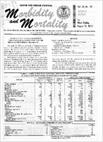 Morbidity and Mortality Weekly Report Vol 21 No 32 week ending August 12 1972