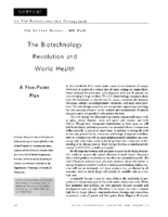 The biotechnology revolution and world health