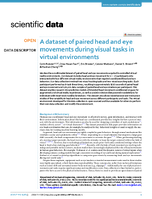 A Dataset of Paired Head and Eye Movements During Visual Tasks in Virtual Environments