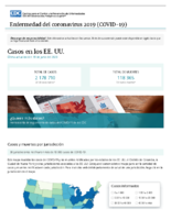 Casos de enfermedad del coronavirus COVID19 casos en los EE UU ltima actualizacin 18 de junio del 2020