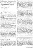 Outbreak of gastroenteritis caused by S typhimurium acquired from turkeys