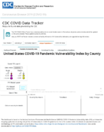 United States COVID19 pandemic vulnerability index by county February 5 2021