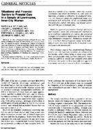 Situational and financial barriers to prenatal care in a sample of lowincome innercity women