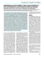 Lead poisoning among young children in Russia concurrent evaluation of childhood lead exposure in Ekaterinburg Krasnouralsk and Volgograd
