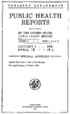 Public Health Reports  v 41 no 1  cover
