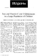 Iron and vitamin C and D deficiencies in a large population of children