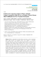 Evidence for LongTerm Impact of Pasos Adelante Using a CommunityWide Survey to Evaluate Chronic Disease Risk Modification in Prior Program Participants