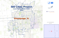 500 Cities Project Local Data for Better Health 2014 Champaign IL