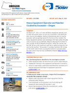 Heavy Equipment Operator and Rancher Crushed by Excavator ExcavatorOregon