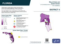 FL Congressional District 04 Stroke and Stroke Centers Map 119th Congress