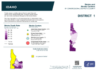 ID Congressional District 01 Stroke and Stroke Centers Map 118th Congress