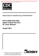 Health Hazard Evaluation Report HETA 200004232858 Ogden Aviation Services St Louis Missouri