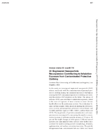Engineered Nanoparticle Resuspension Contributing to Inhalation Exposure from Contaminated Protective Clothing