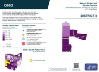 OH Congressional District 08 Stroke and Stroke Centers Map 119th Congress