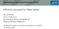 Influenza vaccines for older adults