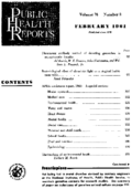 Public Health Reports  v 76 no 2 February 1961  table of contents
