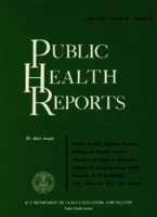 Public Health Reports  v 78  no 6  cover