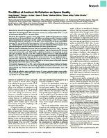 The Effect of Ambient Air Pollution on Sperm Quality