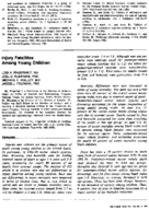 Injury fatalities among young children