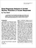 DoseResponse Analysis in Animal Studies Prediction of Human Responses