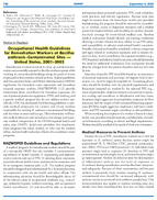 Occupational Health Guidelines for Remediation Workers at Bacillus anthracisContaminated SitesUnited States 20012002