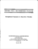 Criteria for a Recommended Standard Occupational Exposure to HandArm Vibration