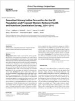 Smoothed Urinary Iodine Percentiles for the US Population and Pregnant Women National Health and Nutrition Examination Survey 20012010