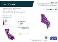 CA Congressional District 12 Stroke and Federally Qualified Health Centers Map 118th Congress