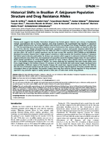 Historical Shifts in Brazilian P falciparum Population Structure and Drug Resistance Alleles