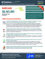 CDCs Investments to Combat Antibiotic Resistance Threats Nationwide Maryland Fiscal Year 2017