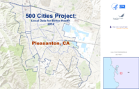 500 Cities Project Local Data for Better Health 2014 Pleasanton CA