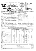 Morbidity and Mortality Weekly Report Vol 19 No 9 week ending March 7 1970