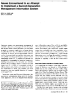 Issues encountered in an attempt to implement a secondgeneration management information system