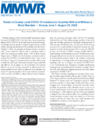 Trends in Countylevel COVID19 Incidence in Counties with and Without a Mask Mandate  Kansas June 1August 23 2020