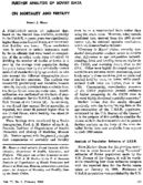 Further analysis of Soviet data on mortality and fertility