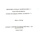 Minutes of meeting  Advisory Committee on Immunization Practices June 29  30 1994 Atlanta Georgia