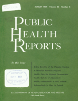 Public Health Reports  v 84  no 8  cover