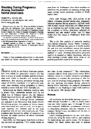 Smoking During Pregnancy Among Northwest Native Americans