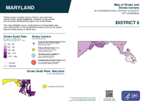 MD Congressional District 06 Stroke and Stroke Centers Map 119th Congress