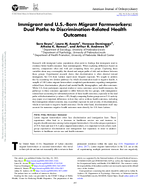 Immigrant and USborn migrant farmworkers dual paths to discriminationrelated health outcomes