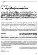 US federal agency interests and key considerations for new approach methodologies for nanomaterials