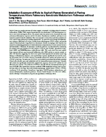 Inhalation Exposure of Rats to Asphalt Fumes Generated at Paving Temperatures Alters Pulmonary Xenobiotic Metabolism Pathways without Lung Injury