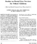 Studies on dental care services for school children
