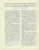 Problems in improving reported morbidity data as a tool for epidemiological research