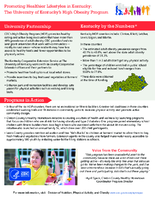 Promoting Healthier Lifestyles in Kentucky The University of Kentuckys High Obesity Program