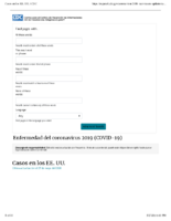 Casos de enfermedad del coronavirus COVID19 casos en los EE UU last updated on May 27 2020