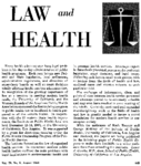 Law and health