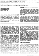 Public health department tracking of highrisk drug users