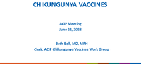 Chikungunya vaccines